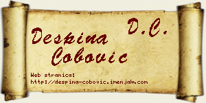 Despina Čobović vizit kartica